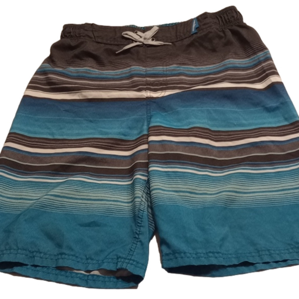 ZeroXposur ZX boys boarding swim shorts / trunks, size XL (18/20), blue stripes